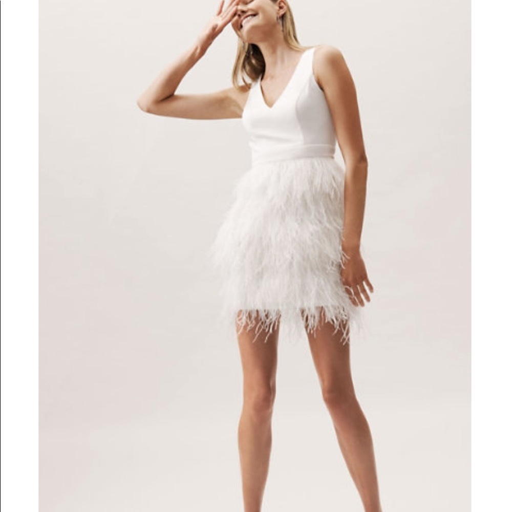 BHLDN Anthem Dress (White Feather Dress)